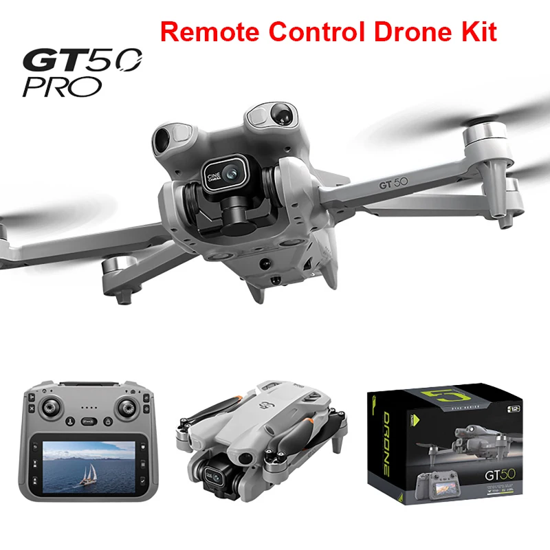 Portable Drone Kit with 4K HD Camera HD 4.3-inch Screen Remote Control Obstacle Brushless Avoidance Aerial Photography Drone