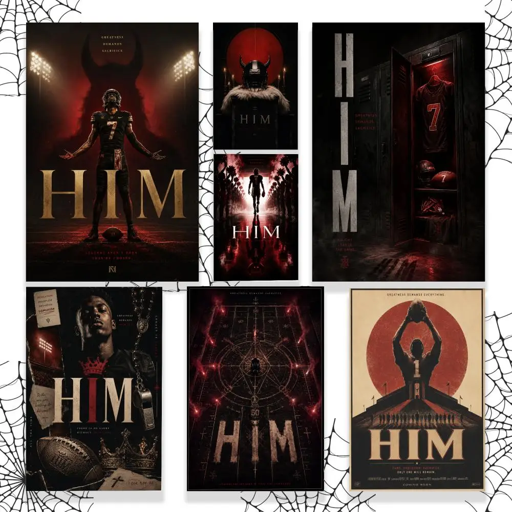 Gothic Rock Band H-HIM Poster Graphic Wall Art Poster HD Waterproof PP Paper Print for Bedroom Living Room Office Decor Gift