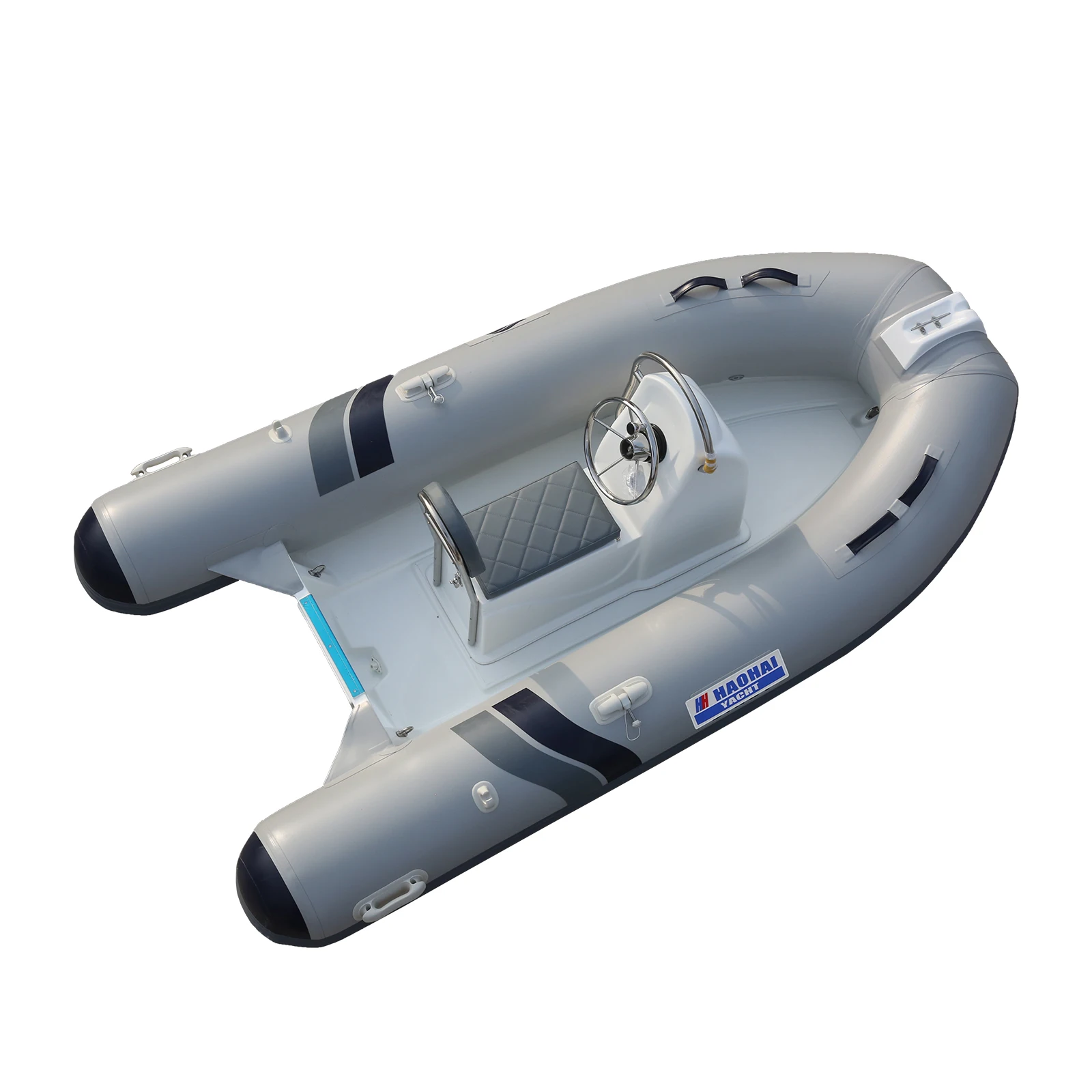 CE Certified 11.8ft 330cm Fiberglass Inflatable High Speed Boat Sport Yacht Drifting Ready