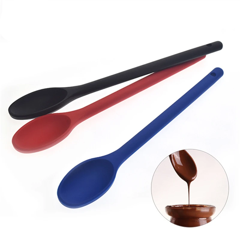 1PC Mini cucchiaio in Silicone cucchiaio antiaderente resistente alle alte Temperature per cucinare cucchiai per mescolare cucchiaio per mescolare forniture da cucina