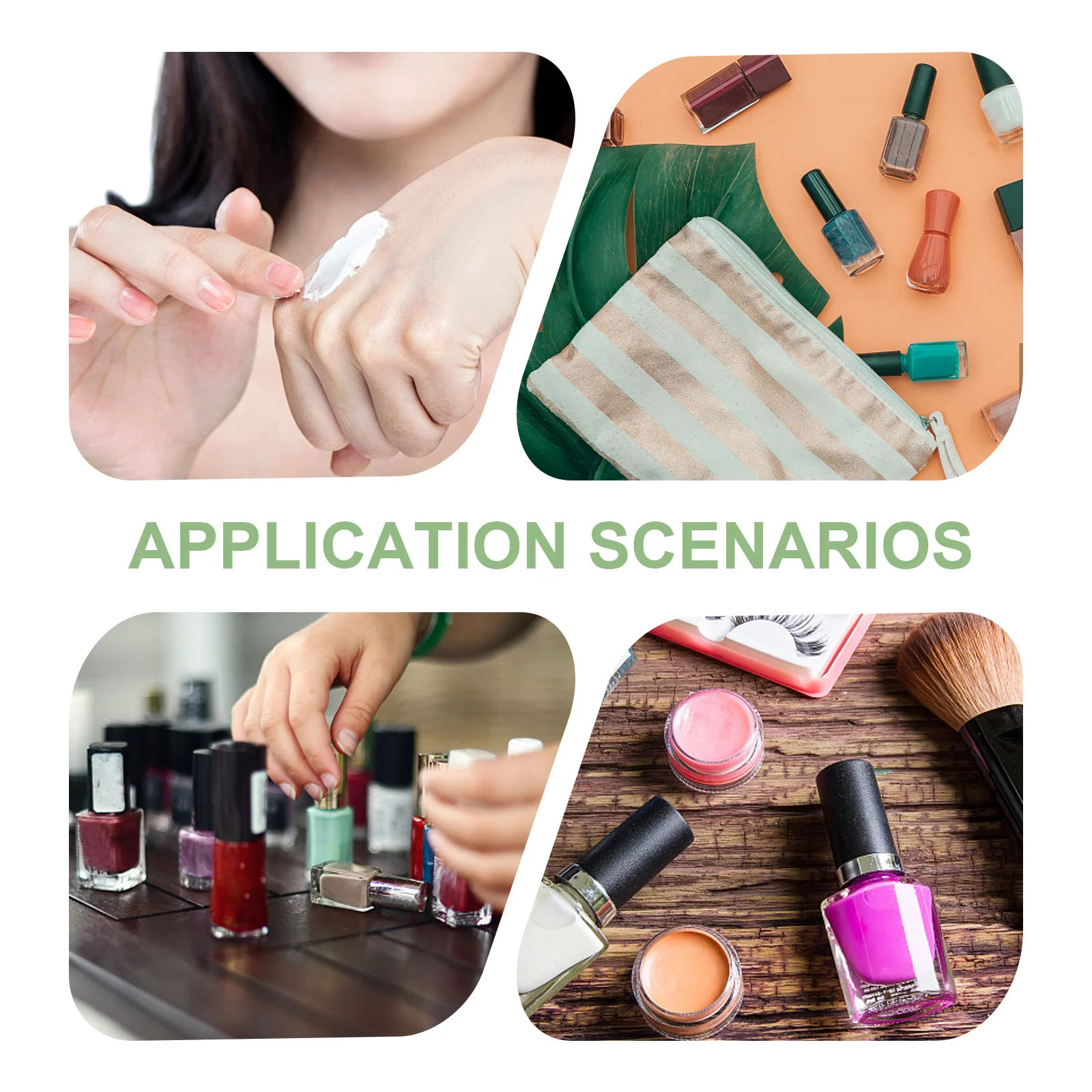 4 Uds botellas de esmalte de uñas Mini contenedores vacíos tapa de tornillo a prueba de fugas frascos de viaje portátiles botellas de esmalte de uñas