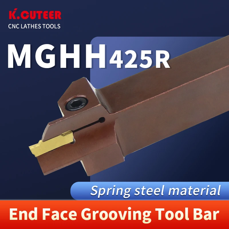 MGHH425R Spring Steel End Face Groove Cutter 25/35 48/60 60/75 100/200 160/400 And MGMN400 Insert CNC Lathe Cutting Tool Holder