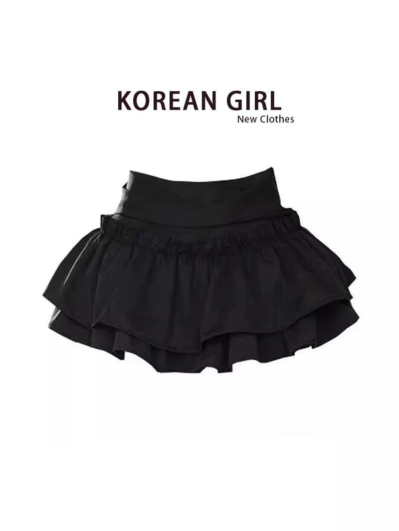 

Женская пышная юбка Bla Summer Ballet Sle Cake ort Юбка с высокой талией f Body Юбка Корейский Sle Полиэфирное волокно A-Line S...