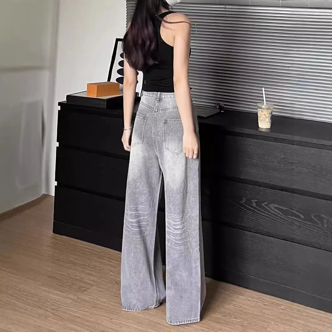 

Denim Jeans Woman High Fashion Trend Popular Female Hot Sense Series Solid Color All Match Long Classic Necessary New Basic Cut