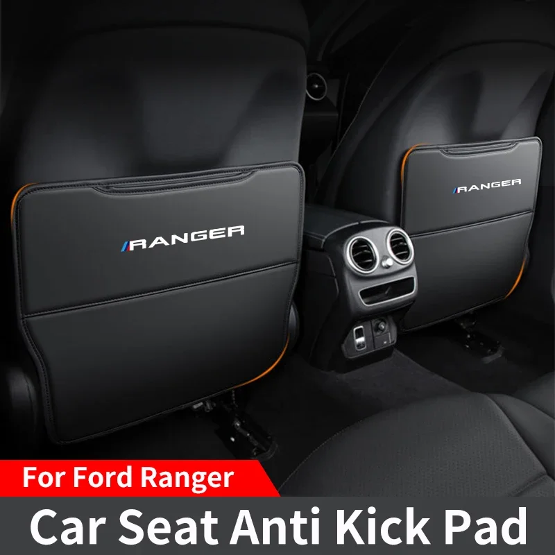 

For Ford Ranger T9 Rapotr Seat Anti Kick Pad Front Seat Leather Protective Pad Car Anti Kick Pad