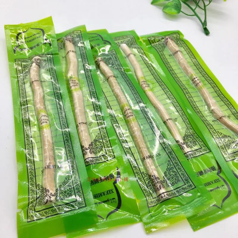 Miswak Toothbrush Traditional Arabian Toothbrush Natural Wooden Toothbrush for Arabic Plants White Clean Teeth