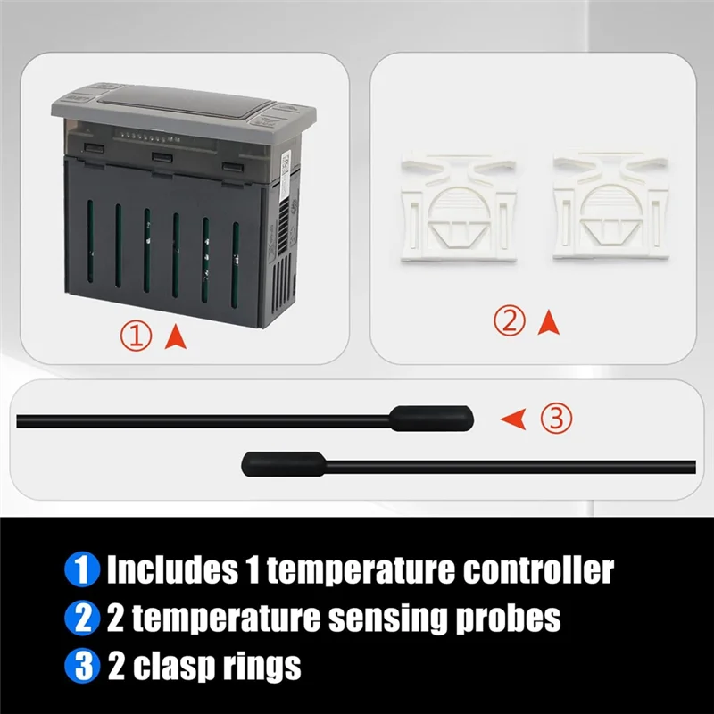 -MEOF Fit For XR06CX-4N1F1 Temperature Controllers 120V/50-60Hz Programmable Digital Thermostat Fit For Commercial Freezer