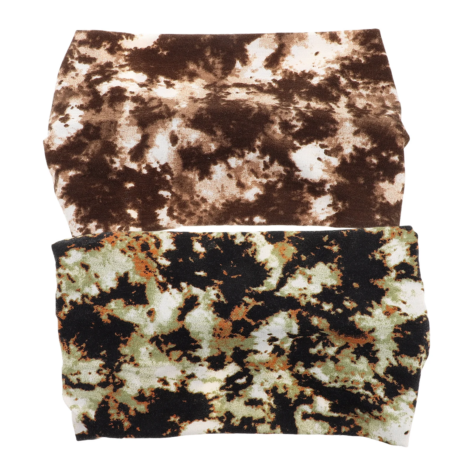 

2Pcs Tie Dye Yoga Headbands Women Non Slip Sweat Absorbent for Sports Running Gym Workout Headbands Fashionable Elastic Hair