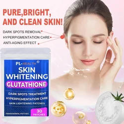 30 Patches GLUTATHIONE Transdermal Patches Skin Whitening Antioxidant Anti-aging Vitamin C One Month Supply