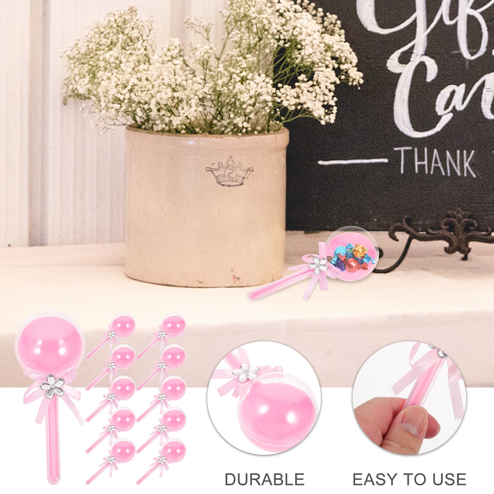 

12 Pcs Candy Box Oh Lollipop Baby Shower Boxes Party Favors Container Bulk Bride