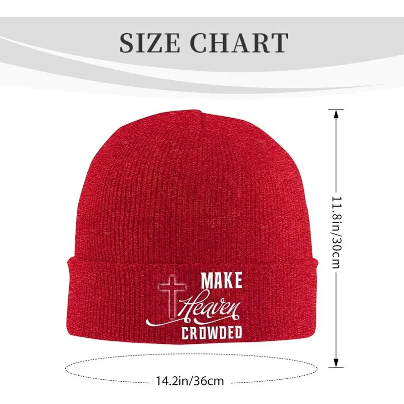 Make Heaven Crowded Cuffed Beanie Men Women Warm Knit Winter Hat Daily Outdoor Wear