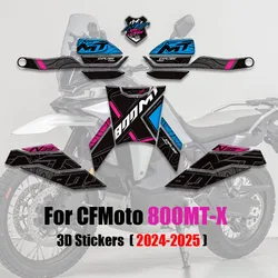 2024 2025 For CFMoto 800MT-X 800MT 800 MT - X Adventure Bike Protector Tank Pad Grips Kit Knee Fairing Fender Stickers Decals