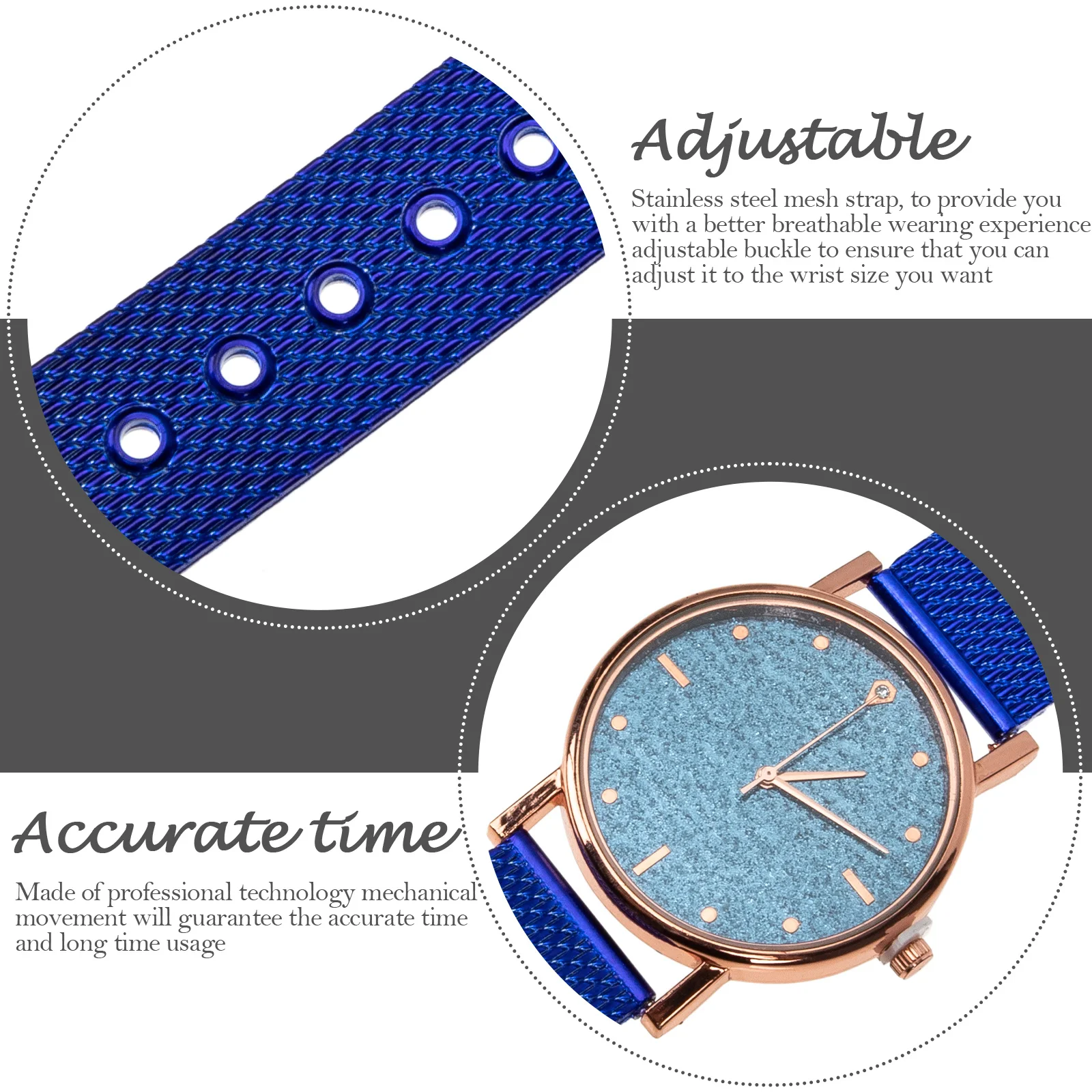 

DEARMAMY Quartz Women Watch Elegant Portable Wristwatch for Business Daily Wear