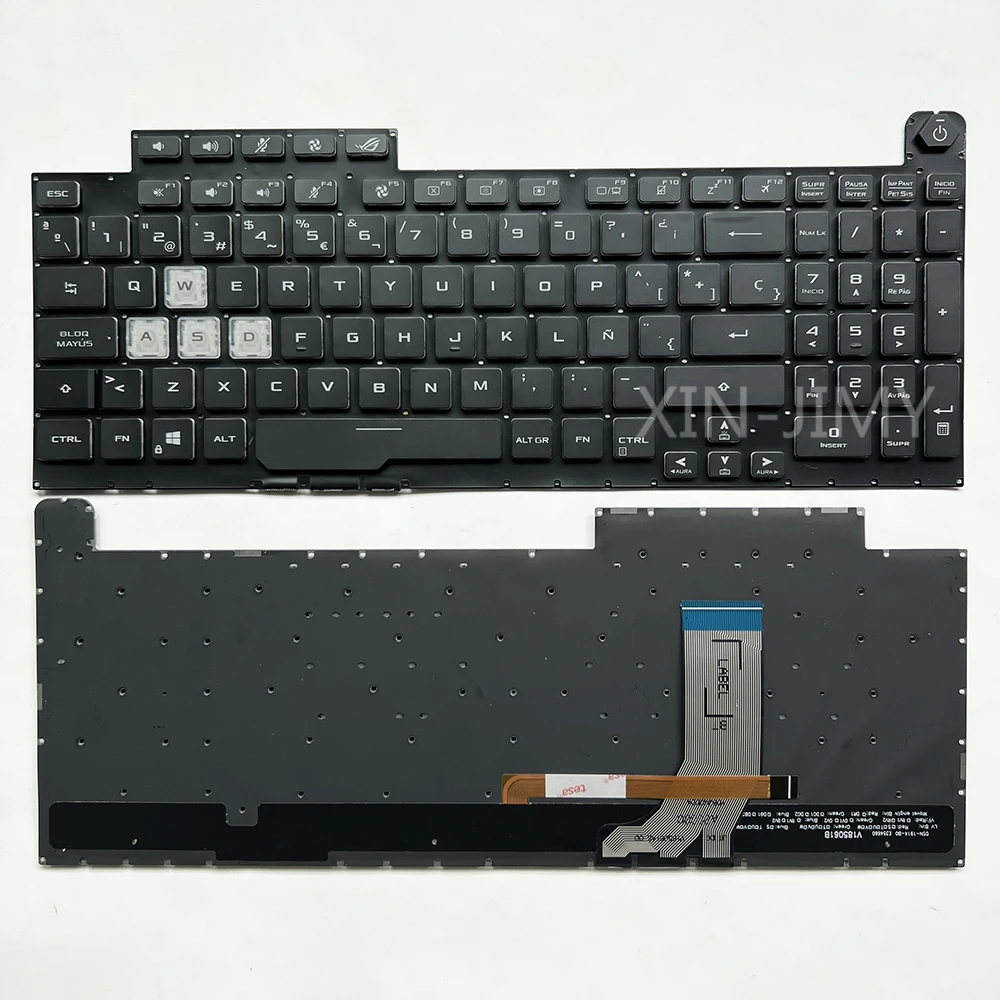 

G731 SP/Spanish Keyboard For ASUS ROG Strix G17 G731G G731GV G731GT G731GU G712LU G712LV G712LW G712 RGB Backlit V185061B