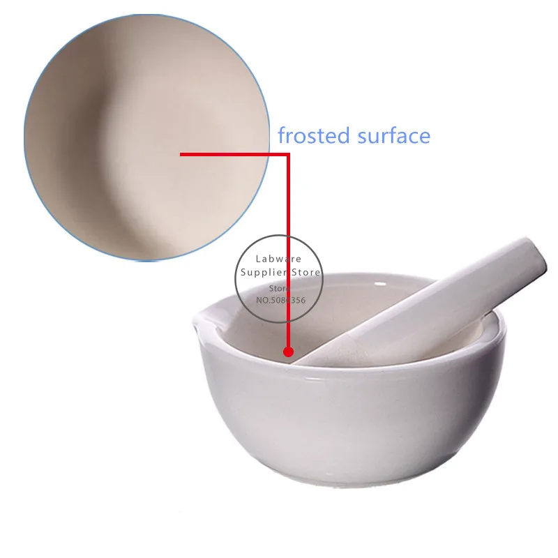 1pcs Laboratory Porcelain Mortar And Pestle,Grinding Bowl,Filtration Experiments Mashing Tool