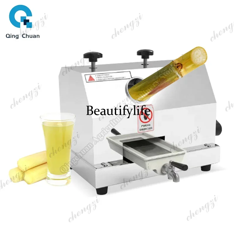 K182 Hand Held Sugar Cane Juice Machine Desktop Cane-juice Squeezer Stainless Steel Cane Crusher Manual Sugarcane Juicer