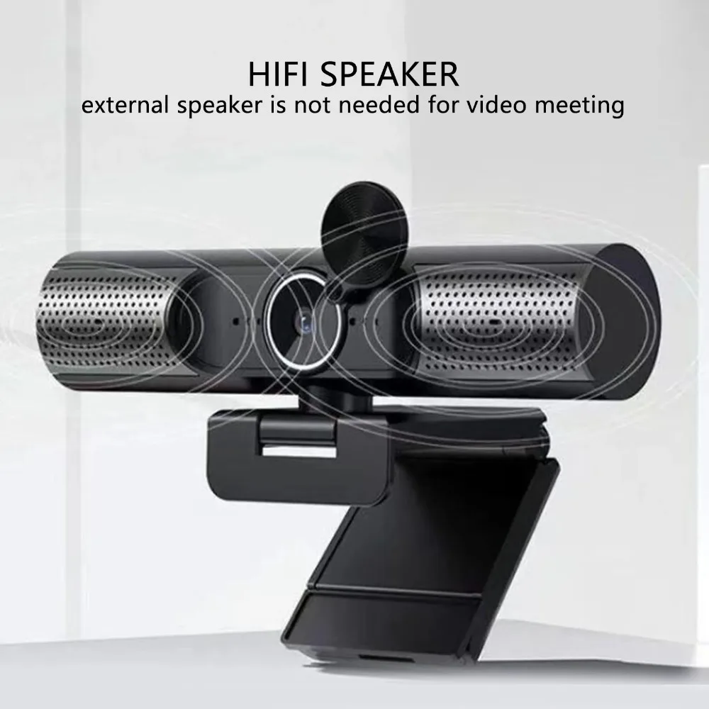 4k web cam usb webcam 30fps foco automático alto-falante de alta fidelidade redução de ruído microfone câmera do computador para desktop portátil vídeo chat