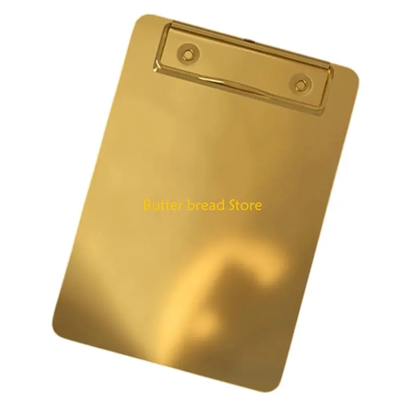 W89C Scratch Resistant Rustproof Stainless Steel Clipboard For Offices School Travel