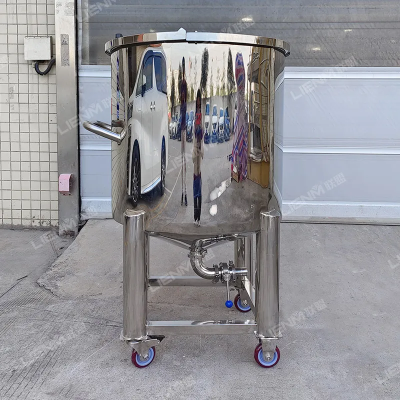 Custom Stainless Steel 100 Garbage Double Jacket Juice Mixer Food Grade Liquid Mixer 250L Liquid Soap Manual Mixer