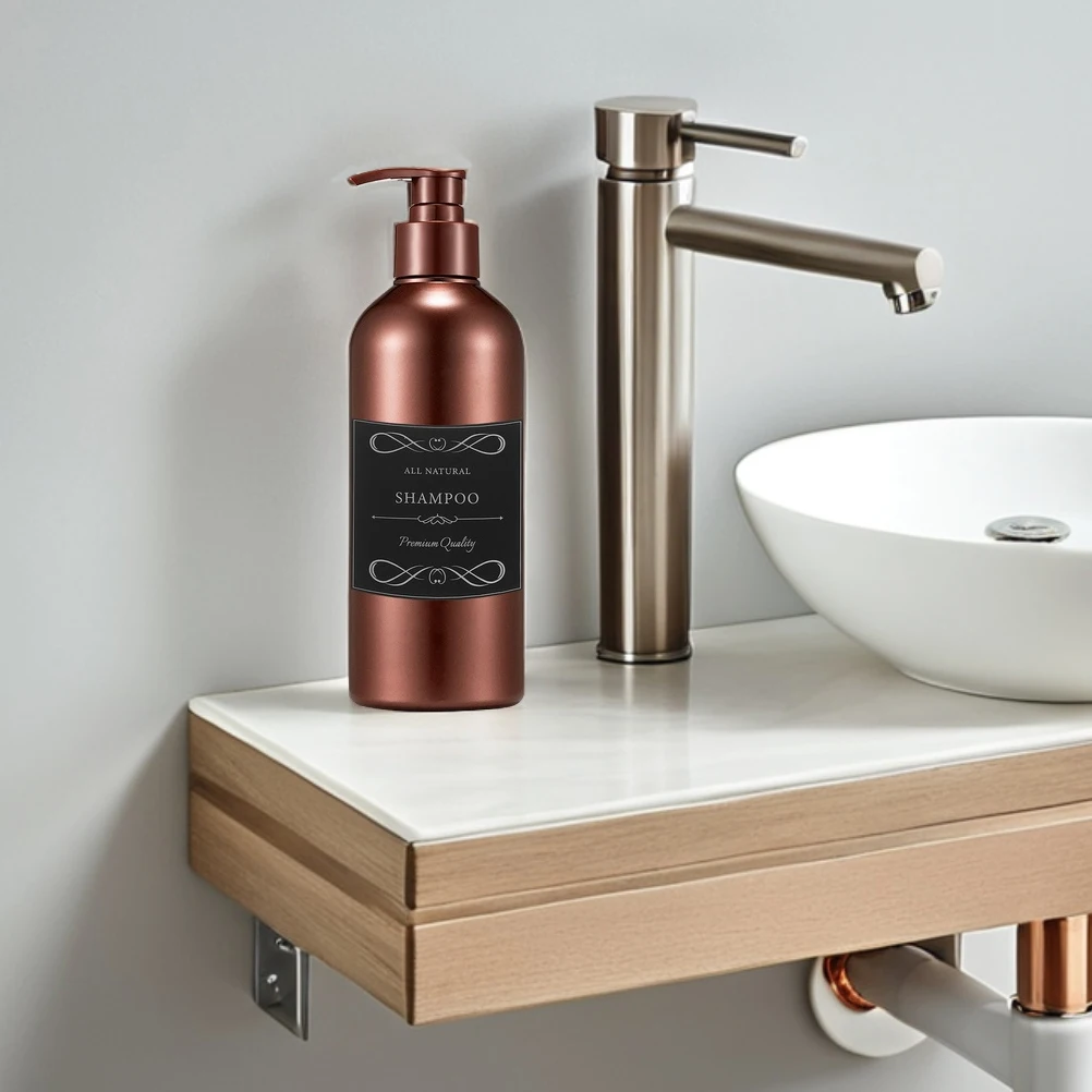 

2 Set Hand Bottle Sticker Shampoo Stickers Soap Dispenser Labels Pvc Self-adhesive Waterproof