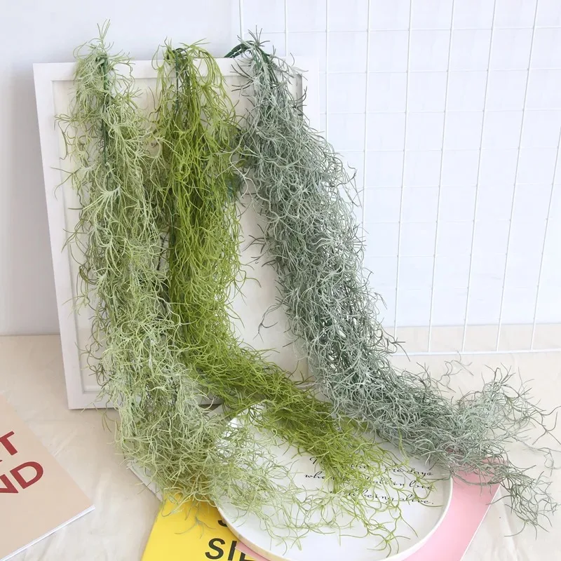 1/3/5pcs Air Grass Green Plants Long Vine Hanging Rattan Artificial Plastic Flower Grass Ceiling Hanging Vine Decor For Home Wal view 5