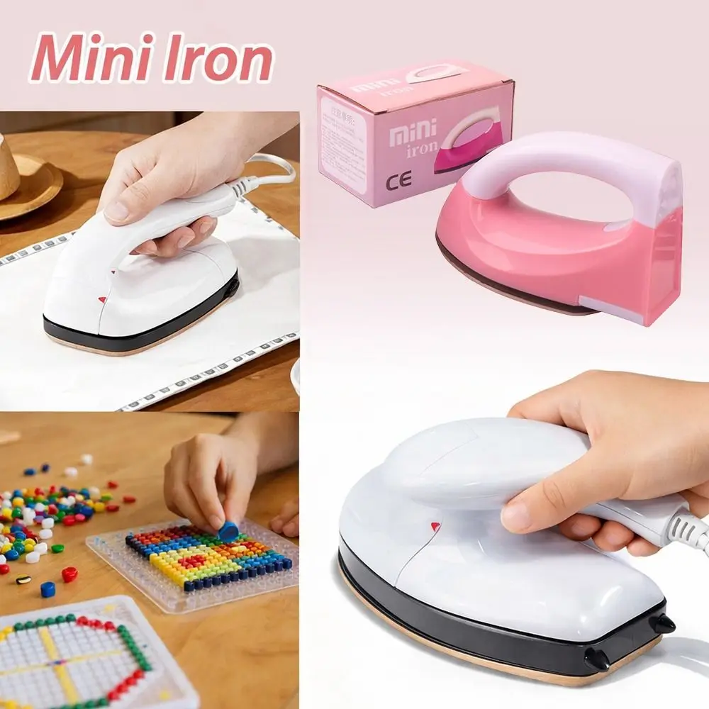 DIY Craft Mini Iron for Perler Beads Plastic Handmade Beads Toy Mini Ironing Beads Eectric Iron Heat Transfer Printing
