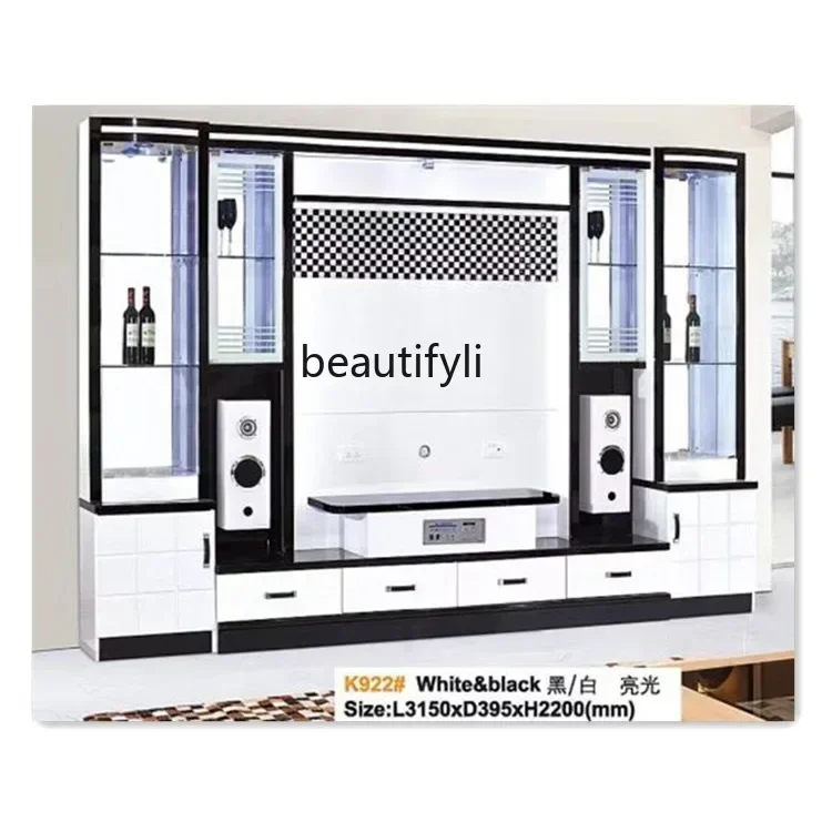 

ssK178 ss25A Multifunctional panel integrated TV cabinet combination modern simple wall cabinet, living room TV cabinet