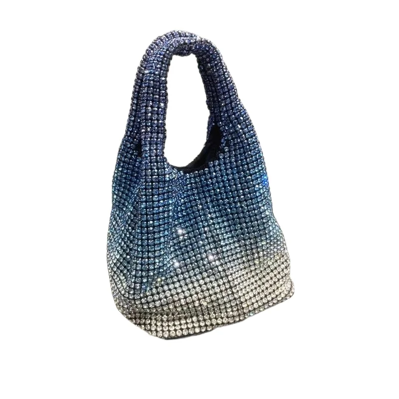 

Новинка 2026, женская сумка-мессенджер, корейская версия, сумка с бриллиантами, корзина для овощей, сумка для воды, легкая роскошная сумка-ведро премиум-класса