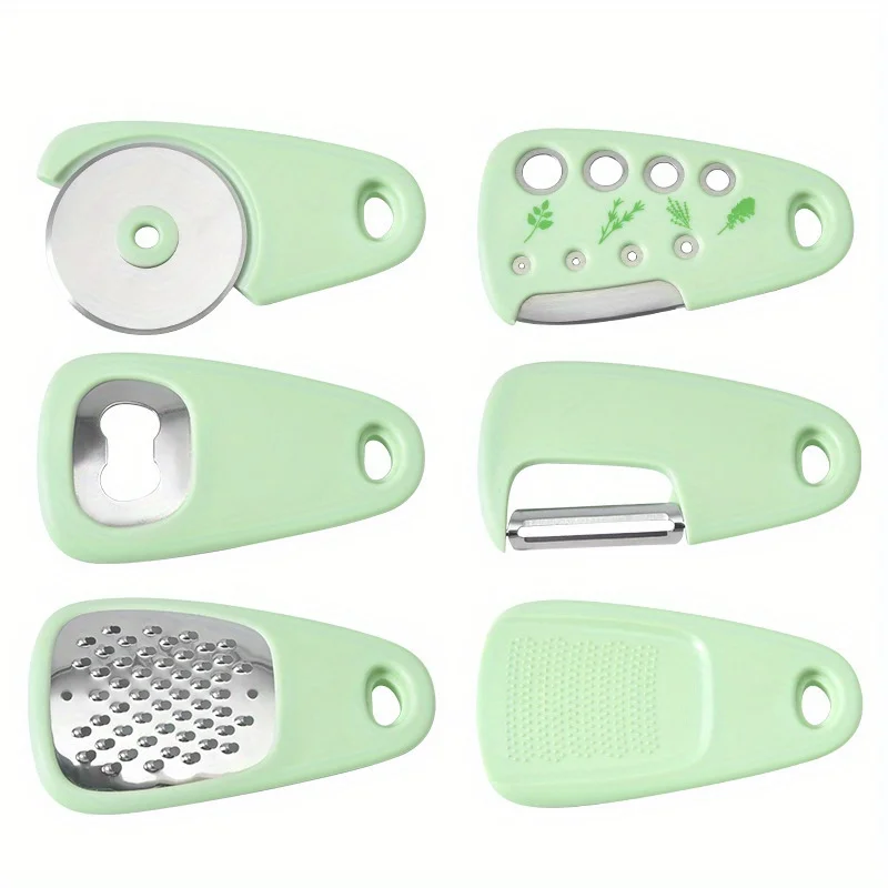 6pcs Multi functional shredder vegetable cutter, potato shredder, kitchen shredder, wiping shredder, slicer, household use