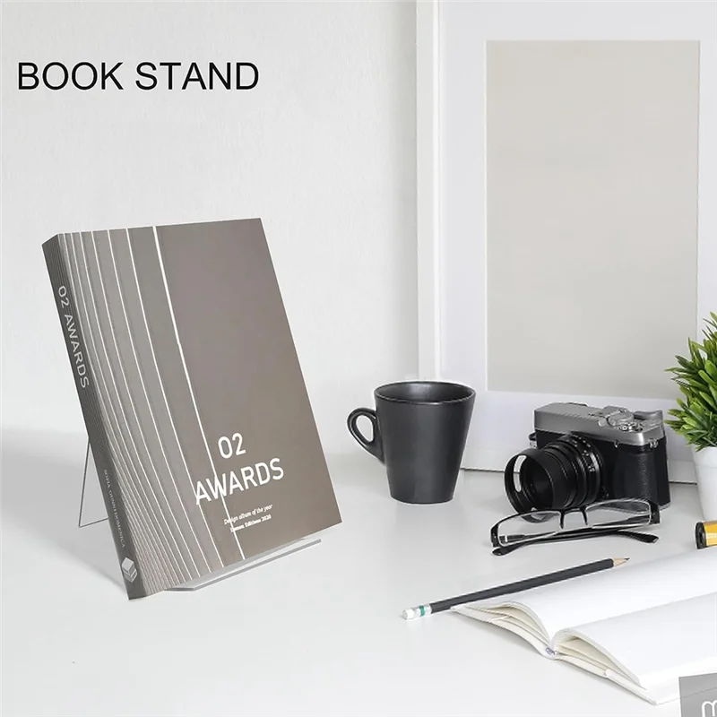 

Versatile 12 Piece Book Stand,Clear Book Display Easel Transparent Acrylic For Displaying Comic Books Albums