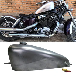 9 L Motorcycle Fuel Petrol Tank Box with Cap For Honda Shadow 1100 VT1100 2004 2005 2006 2007 2008 2009