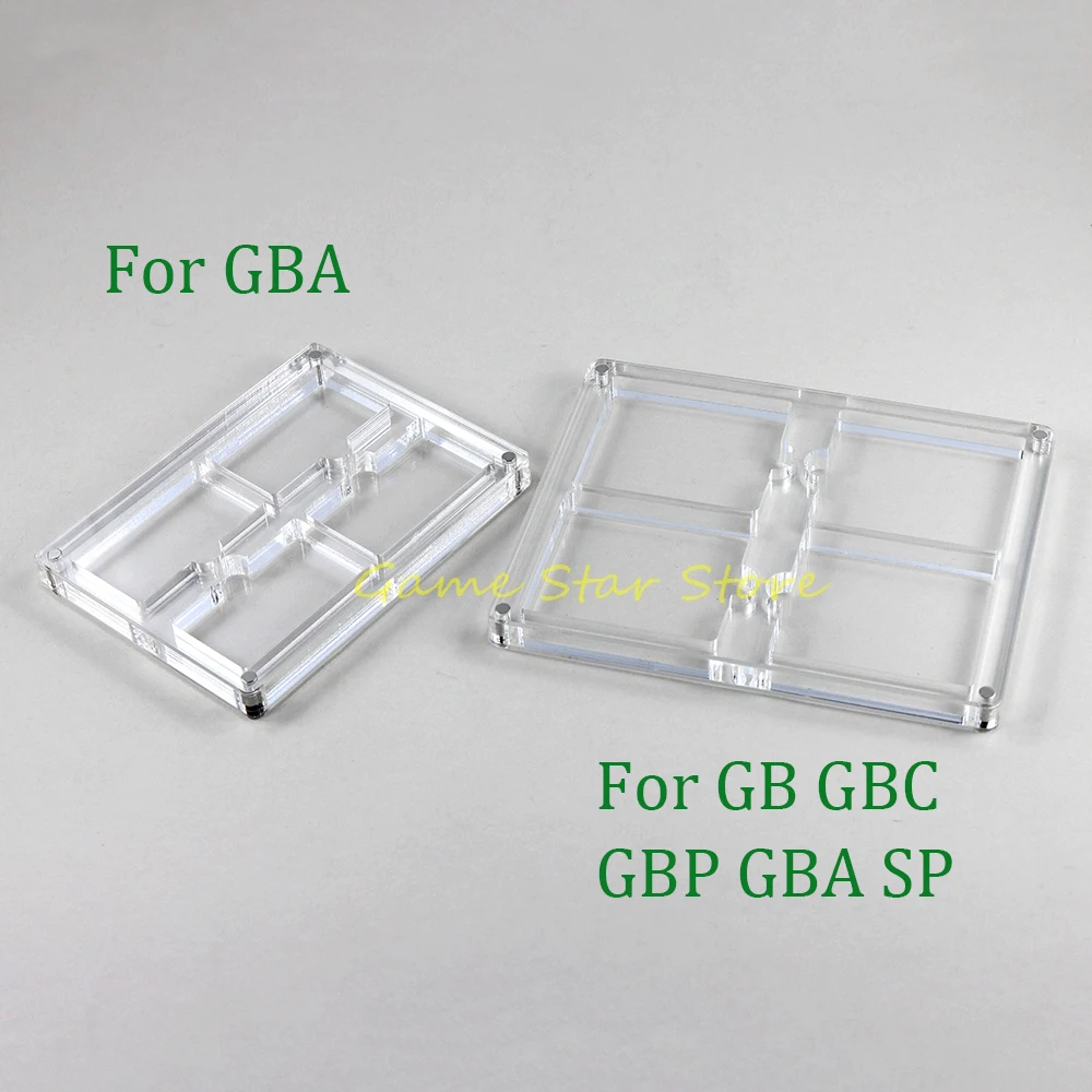 1 قطعة بطاقة الألعاب شفافة الاكريليك ل Gamebay GBA GB GBC GBP GBA SP غطاء مغناطيسي عرض صندوق تخزين