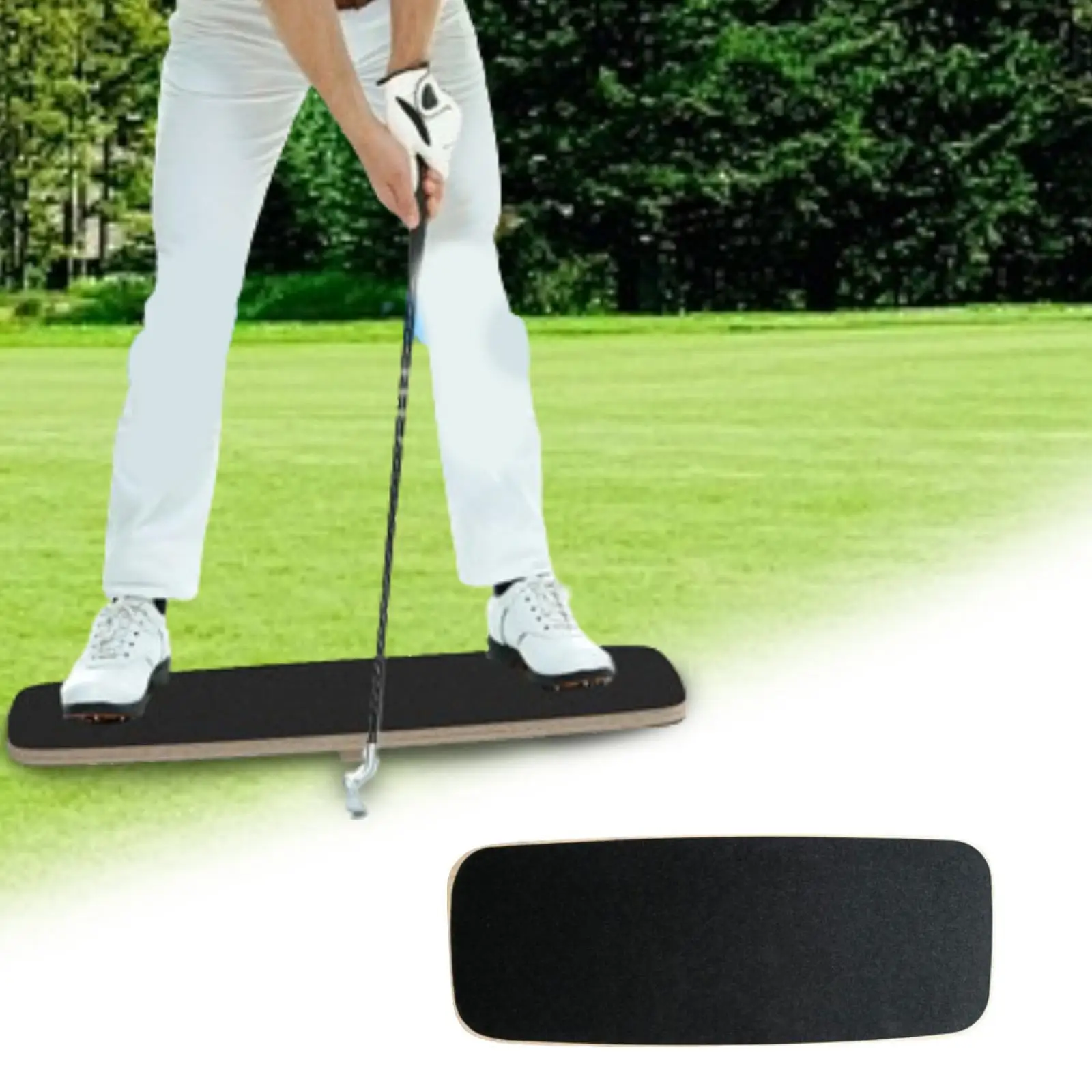 Speed Balance Trainer Solid Wood Golf Weight Shift Plate Swing Training Aid Portable Golf Equipment for Adults