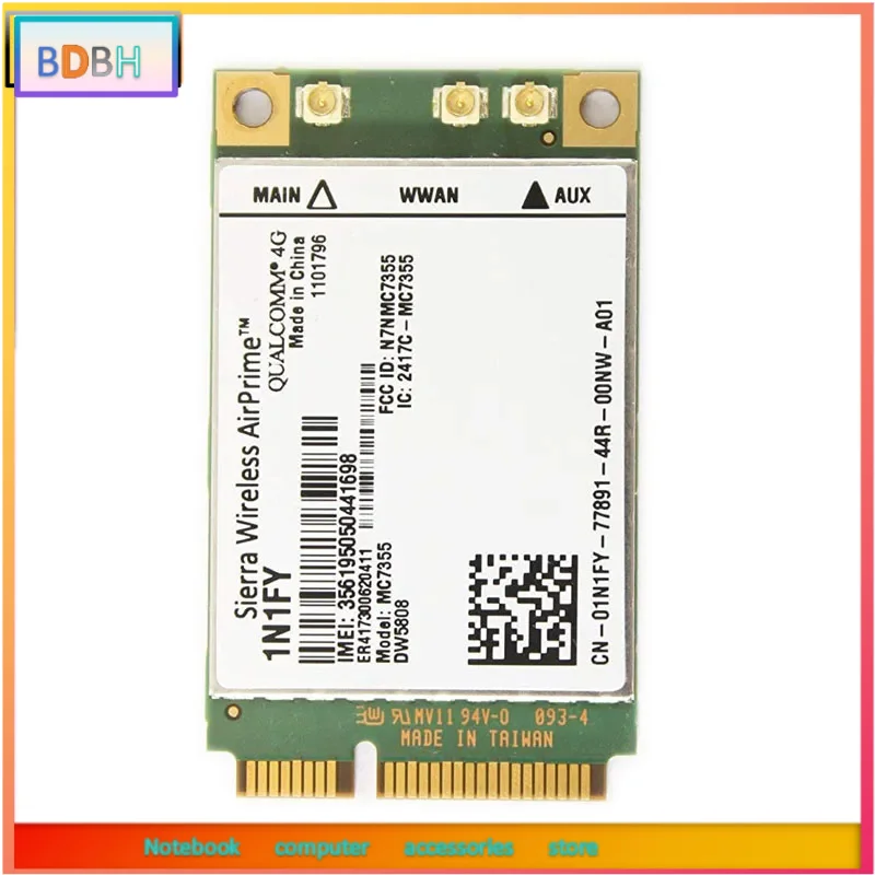 module-4g-bd-sierra-wireless-airprime-mc7355-mini-pcie-lte-hspa-gps-100-mbps-dw5808-1n1fy-1xrtt-evdo-rev-pour-dell-1900-2100-850