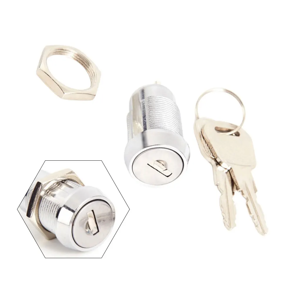 For electric vehicle cabinet lock cylinder zinc alloy key switch with 90 degree rotation and flexible key options