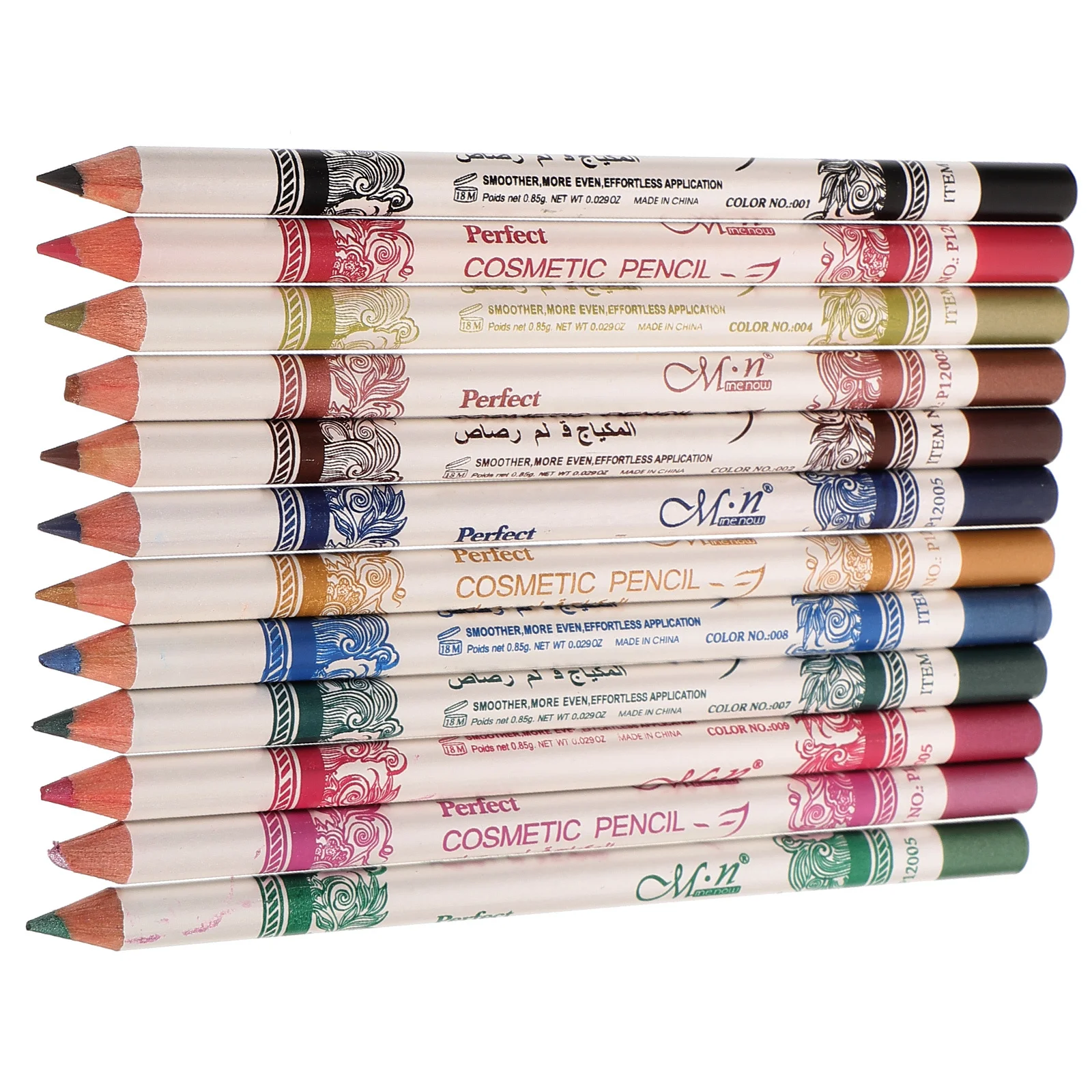 

12Pcs Eyeliner Set Waterproof Liquid Makeup Pen 3in1 Lip Eye Brow Liner Long Lasting Colorful Eyeliner Makeup Eyebrow Pencil