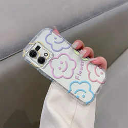 Capa Cream Fashion Transparent Phone Case for OPPO RENO 4 5 7 8 PRO 4G 5G / RENO 7 4G / RENO 8 4G / F21 F21S Pro Matte Soft Case
