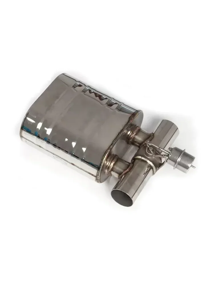 Silencieux d'échappement universel 51/63/70/76mm, pompe à vide, Valve, en acier inoxydable