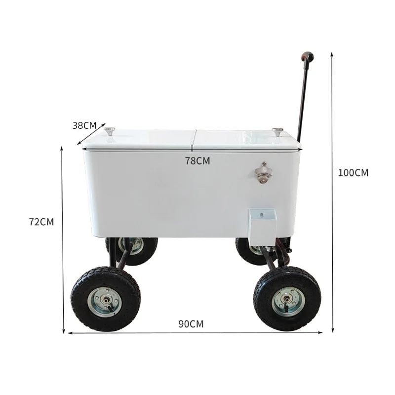 Ведро для напитков, ведро для льда, каретка/прицеп двухслойное ведро для льда