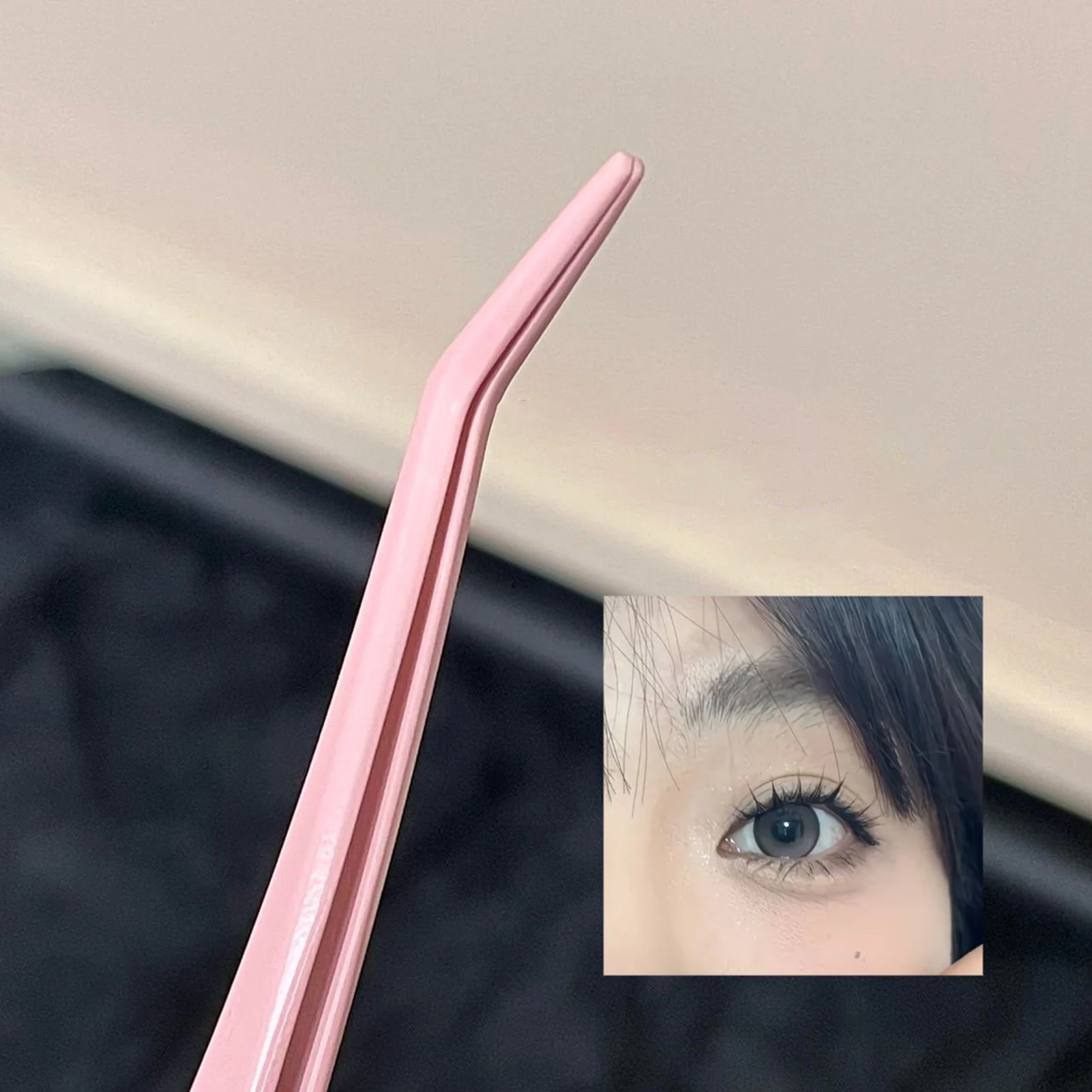 Stainless Steel Eyelash Tweezers False Eyelashes Applicator lash extenstions Removal Tweezer fake Lashes Extension makeup tools