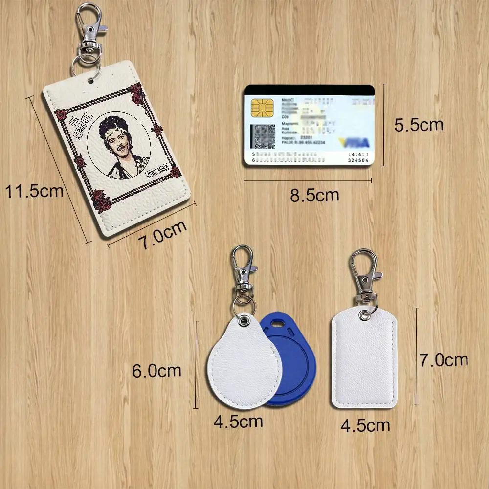 I Just Might Bruno Mars Leather Keychain Badge Holder with Lanyard - ID/Access Card Holder, Key Ring Accessory, Gift Option