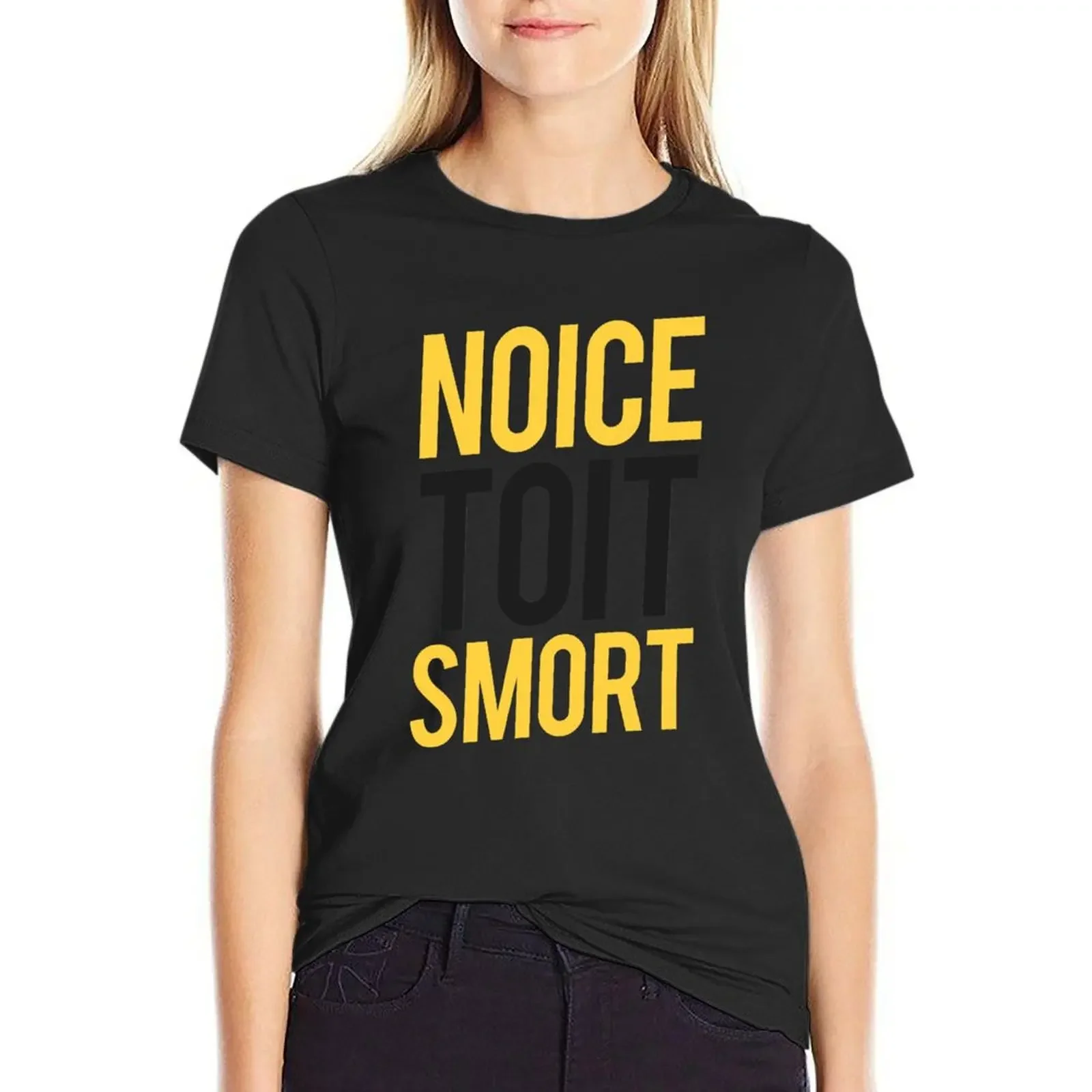 

Noice / Toit / Smort - Stacked T-Shirt summer tops hippie clothes animal print heavyweights luxury designer clothing Women