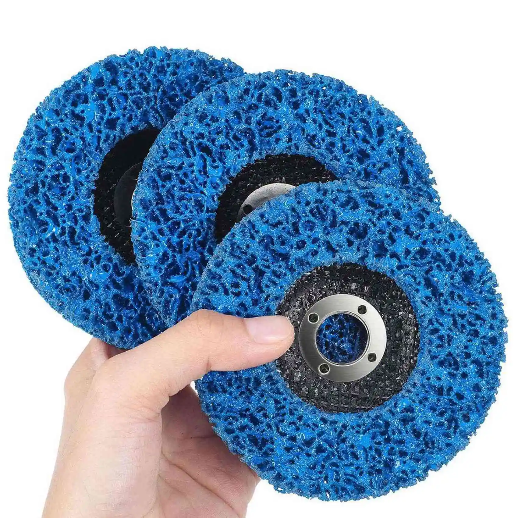 

AB35-12 Pcs Paint Stripping Disc Wheel Rust Stripper Strip Discs For 100Mm Angle Grinder For Wood Metal Fiberglass Products