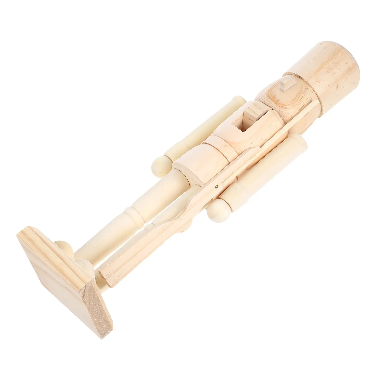 

Неокрашенный деревянный Щелкунчик для творчества: поделка, украшение, новогодний декор, для домашней росписи