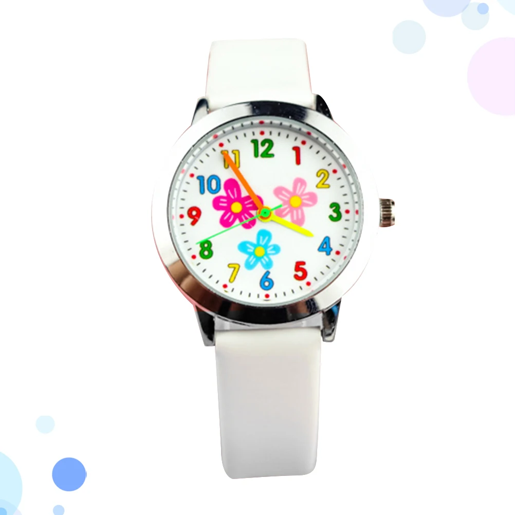 

Cartoon Digital Watch Watches for Women Flower Dial Boy Time Teaching Kids Princess
