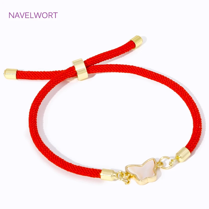 Adjustable Milan Rope Chain 18K Gold Plated Nylon Semi-finished Bracelet Findings Handmade DIY Jewelry Making Supplies