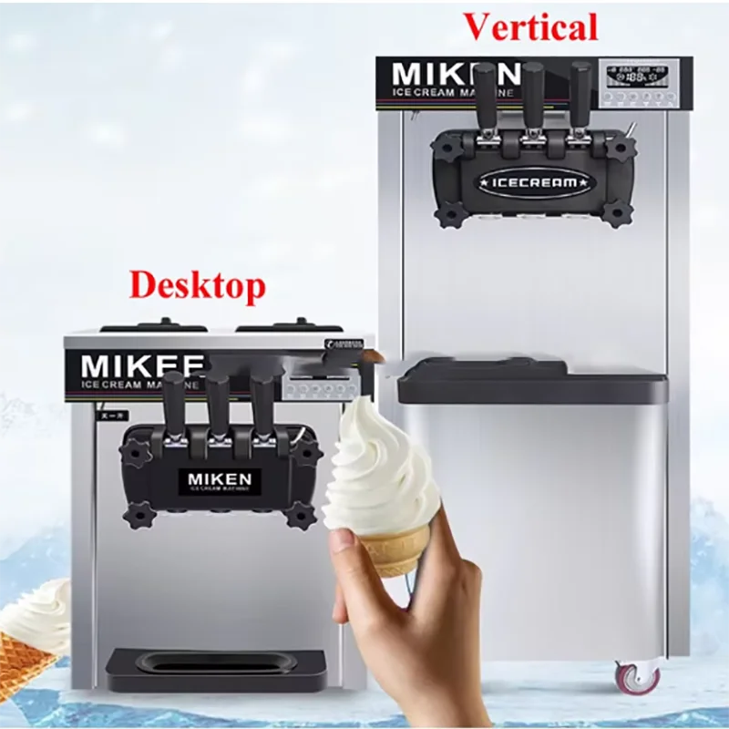 

Easy-to-Operate Dual System Soft Ice Cream Maker New Condition 220V