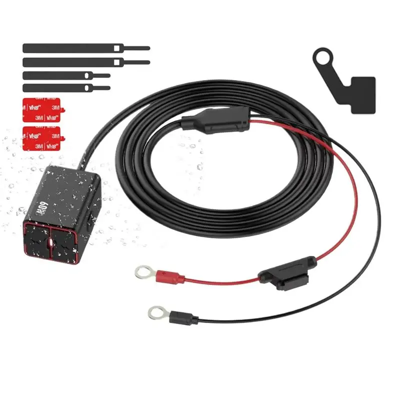 

Motorcycle USB Port Waterproof USB Charger Multi-speed Adjustable Fast Charging Motorcycle Accessories For Daily Riding