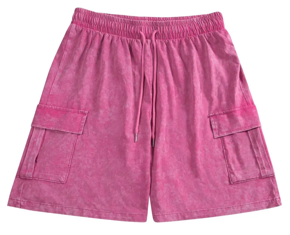 女性用コットンバギースウェットショーツ,ハイストリート,ドローストリング,韓国ファッション,カジュアル,夏