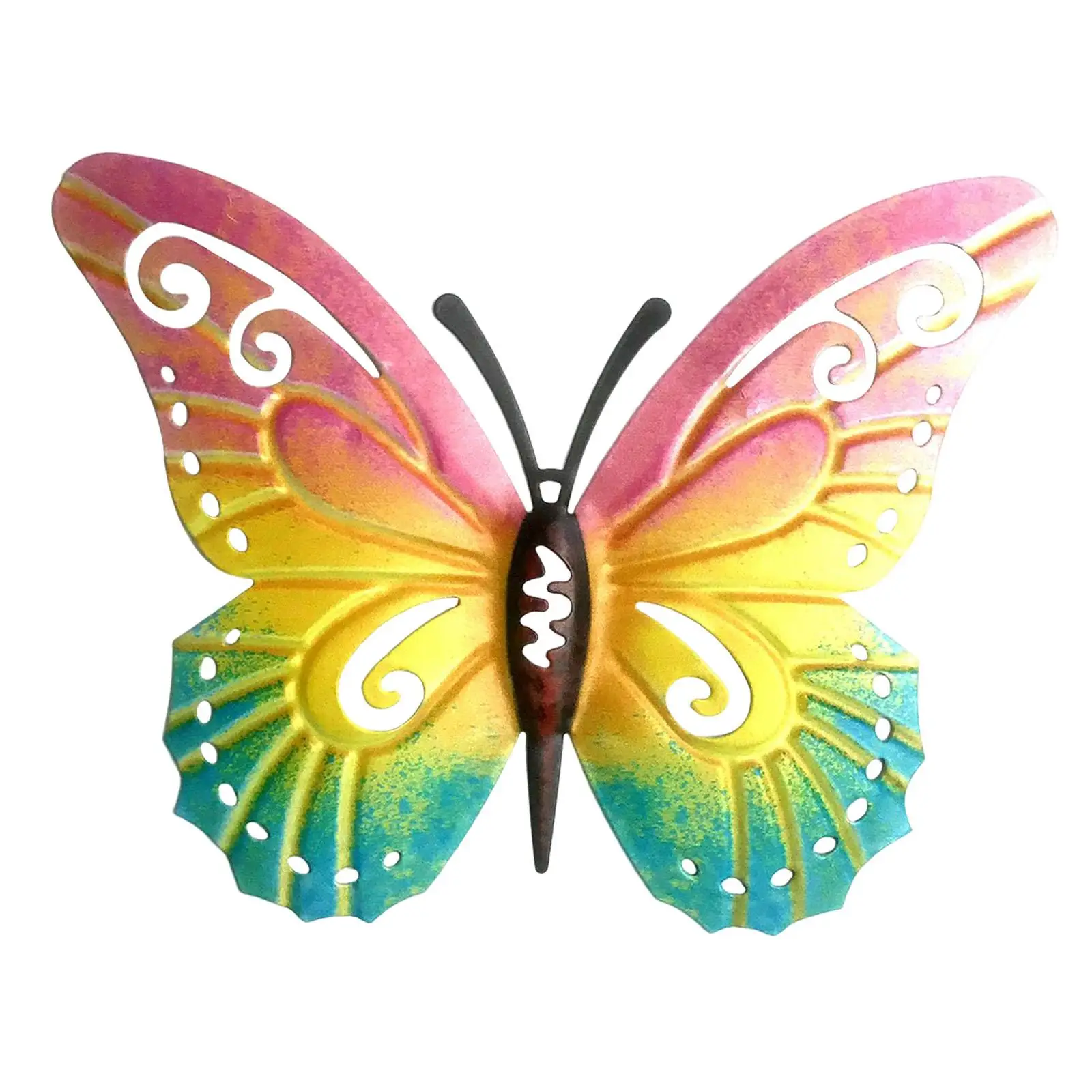 Butterfly Wall Decors Hanging Sculptures Decor Collectible Figurines for Park Bedroom Living Room Front Door Backyard